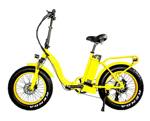 48V 21AH Lithiumbatterie 1000W 50KM/H UL2849 Frauen Dame kundenspezifisches Elektro-Fett-Schnee-Reifen Klappfahrrad