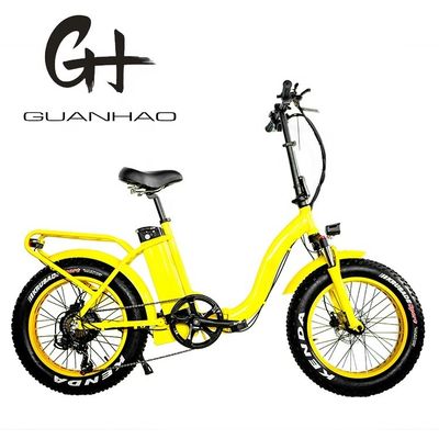 48V 21AH Lithiumbatterie 1000W 50KM/H UL2849 Frauen Dame kundenspezifisches Elektro-Fett-Schnee-Reifen Klappfahrrad