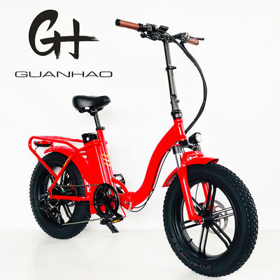 Klappbare Rahmen 48V 750W Elektrofahrrad mit Step Through Design und 20x4 Fettreifen