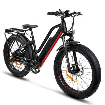 26 Zoll 1000W 48V 17AH Lithiumbatterie 7 Geschwindigkeiten Elektro Mountainbike für Erwachsene Männer