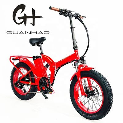 Reifenbreite 20*4&quot; 48V 21ah Lithiumbatterie 1000W Elektro-Fullsuspension Klapprad