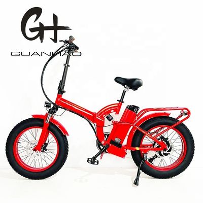 Reifenbreite 20*4&quot; 48V 21ah Lithiumbatterie 1000W Elektro-Fullsuspension Klapprad