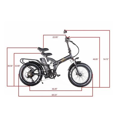 48V*21AH 20 Zoll Vollfederung Tarnfarbe 1000W Klappreifen ELEKTRICHES Fahrrad mit Hinterregal