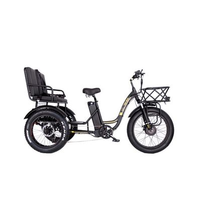 16.7 Ah Batteriekapazität 750 WATT Schwerlast-Rikscha Elektro-Dreifahrrad für Fahrgäste