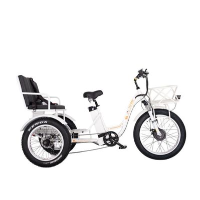 16.7 Ah Batteriekapazität 750 WATT Schwerlast-Rikscha Elektro-Dreifahrrad für Fahrgäste
