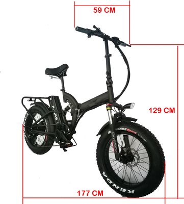 20&quot; Vollfederung Elektro-Schneefahrrad mit 48V 21AH Batterie und 1000W Bafang Hintermotor