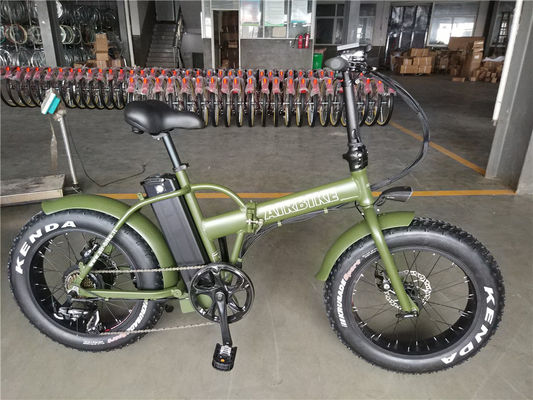 20 Zoll 48V 500W 750W 1000W elektrisches Klapprad mit Fettreifen Maximalgeschwindigkeit 30-50Km/h