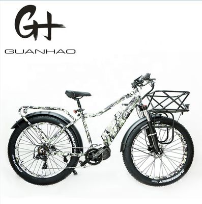 26x4.0 Zoll Mountain Electric Fat Tire Bike mit 1000W Diver Motor und Frontträger