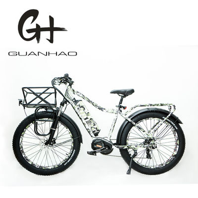 26x4.0 Zoll Mountain Electric Fat Tire Bike mit 1000W Diver Motor und Frontträger