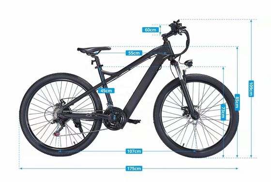 26&quot; 21Geschwindigkeit 48V 500W 14AH Lithiumbatterie OEM-Ebike angepasstes Mountain Electric Bike