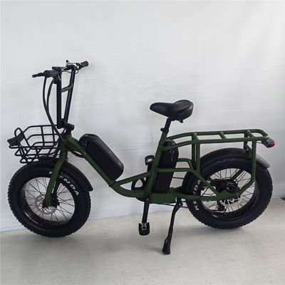 1000W 48V 34A Klapprahmen Elektrofahrrad mit 20 Zoll Fettreifen und hinteren Träger