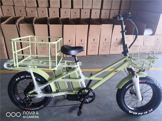 1000W 48V 34A Klapprahmen Elektrofahrrad mit 20 Zoll Fettreifen und hinteren Träger