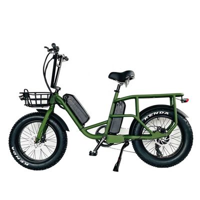 20&quot; 48V 34AH Lithiumbatterie 1000W 50KM/H Aluminiumrahmen 7 Geschwindigkeiten Cargo Elektrisch Dual Battery Hybrid Fat Snow Reifen 4.0 Fahrrad