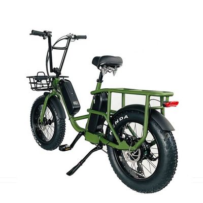 20&quot; 48V 34AH Lithiumbatterie 1000W 50KM/H Aluminiumrahmen 7 Geschwindigkeiten Cargo Elektrisch Dual Battery Hybrid Fat Snow Reifen 4.0 Fahrrad