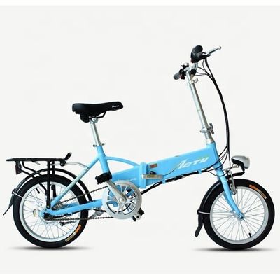 16&quot; Mini-Faltfahrrad mit 24V 250W Motor und 10AH Lithium-Batterie Getriebe Single Speed
