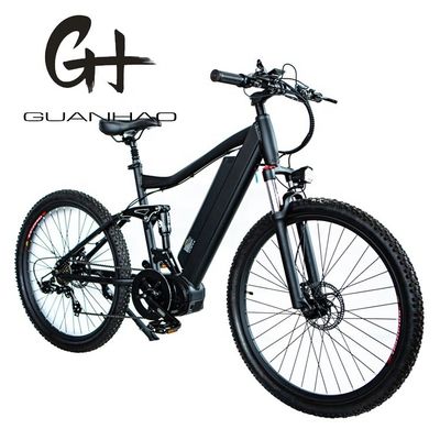 7 Geschwindigkeit 26 &quot;Aluminium elektrische Vollfederung Mountainbike mit 21AH Batteriekapazität