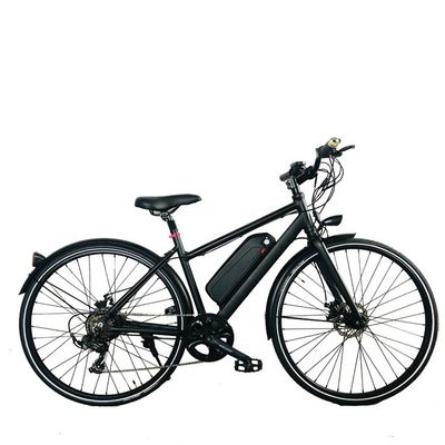26 Zoll 7 Geschwindigkeiten OEM Aluminiumrahmen 500W 48V 45KM/H Frauen Stadt Mädchen Elektro-Hybrid-Fahrrad