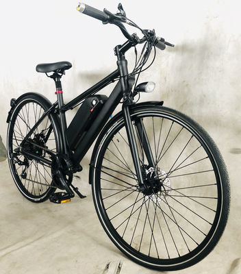 26 Zoll 7 Geschwindigkeiten OEM Aluminiumrahmen 500W 48V 45KM/H Frauen Stadt Mädchen Elektro-Hybrid-Fahrrad