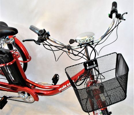 24&quot; Hinterhub Motor Stahlrahmen 7 Geschwindigkeiten 36V350W 35KM/H Unisex Erwachsenen Elektro Dreiräder