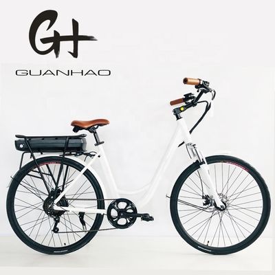 28 Zoll City Bike 36V250W Lithiumbatterie 14AH EN15194 EN15194 für Frauen Lady USA Europa