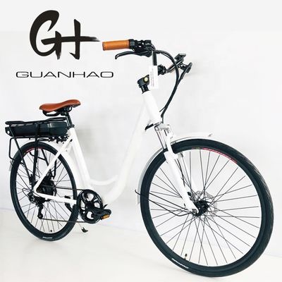 28 Zoll City Bike 36V250W Lithiumbatterie 14AH EN15194 EN15194 für Frauen Lady USA Europa