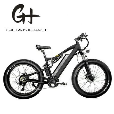 24 Zoll Fett 4,0 Reifen 48V 1000W 50KM/H Vollfederung 21AH Elektro Mountainbike E-Bikes
