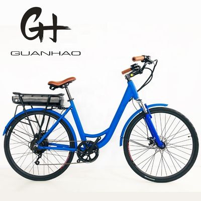 US-amerikanischer Markt Elektro-Stadtrad 27.5&quot; 500W 14AH 45KM/H Down Tube Batterie Position