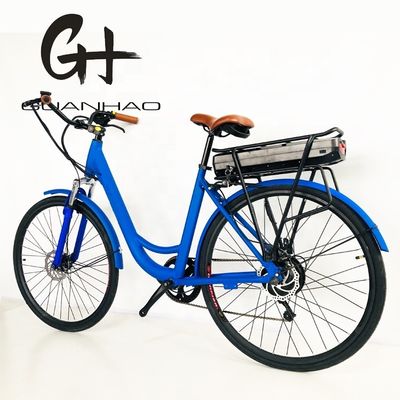 US-amerikanischer Markt Elektro-Stadtrad 27.5&quot; 500W 14AH 45KM/H Down Tube Batterie Position