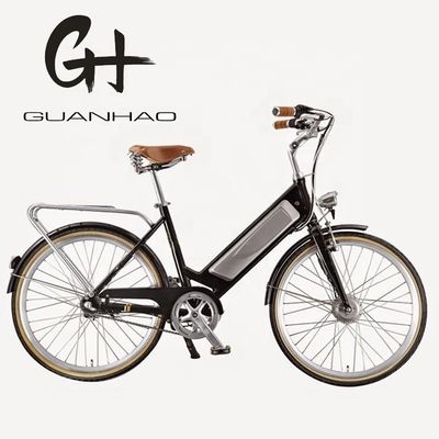 CE EN15194 zertifiziertes Aluminium-Step Thru 26&quot; Smart Sensor Elektro-Stadtfahrrad für Frauen