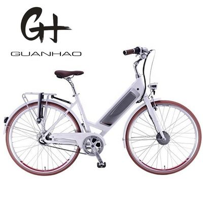 CE EN15194 zertifiziertes Aluminium-Step Thru 26&quot; Smart Sensor Elektro-Stadtfahrrad für Frauen