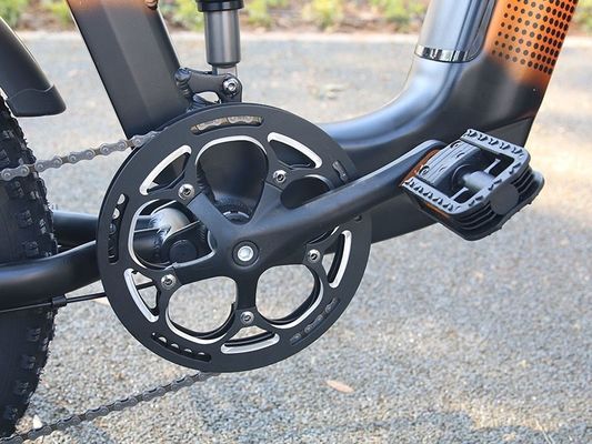 1000W 14AH Vollfederung 20&quot;x4.0 Fettreifen Großer Flachschnee Reifen Scheibenbremse Ebike