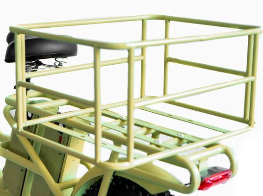 Aluminiumlegierungsrahmen 48V34AH 1000W Fat Tire Ebike mit doppelten Batterien und zwei Körben