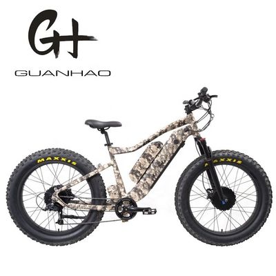 Zentralemotor 26&quot; 4,0 Fettreifen Erwachsenen-Elektrofahrrad mit Doppelbatterie 48V1000W X2WD CE