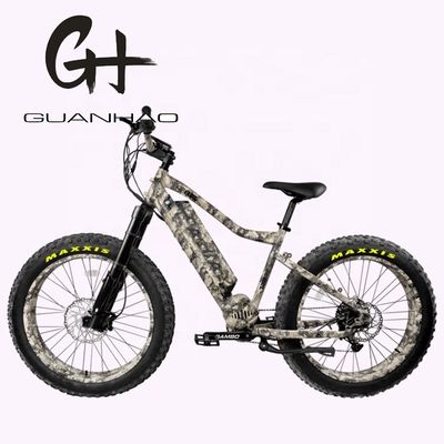 Zentralemotor 26&quot; 4,0 Fettreifen Erwachsenen-Elektrofahrrad mit Doppelbatterie 48V1000W X2WD CE