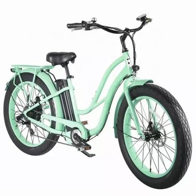 26&quot; Frauenrahmen 17AH Lithiumbatterie 1000W Elektrische Ladung 48V Elektro-Stadtfahrrad