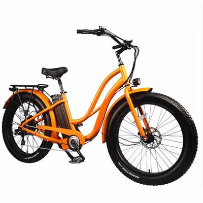 26&quot; Frauenrahmen 17AH Lithiumbatterie 1000W Elektrische Ladung 48V Elektro-Stadtfahrrad