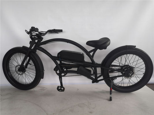 24-Zoll-Lange-Rahmen-Elektro-Strandfahrrad mit 48-Volt-Bürstenlos-Motor und 3,0-Fettreifen