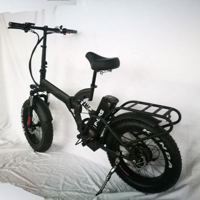 48V 14Ah Lithiumbatterie Samsung 7 Geschwindigkeit 750W 20&quot; 4.0 Voll-Aufhängungsrahmen Klapp-E-Bike