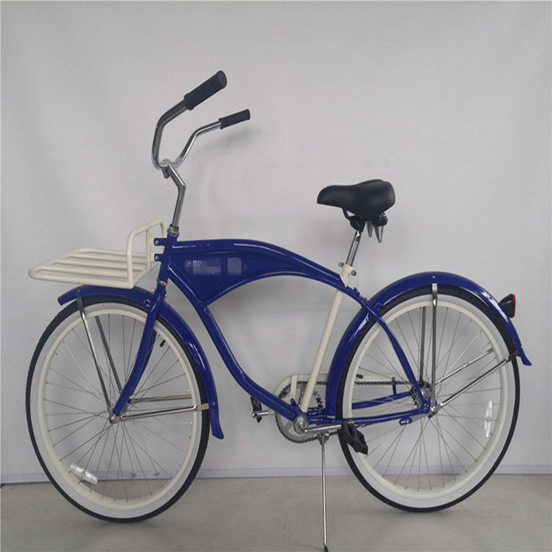 26 Zoll weiße Wand Custom Männer Beach Cruiser Bike mit Logo und Plastikpedal 15KG