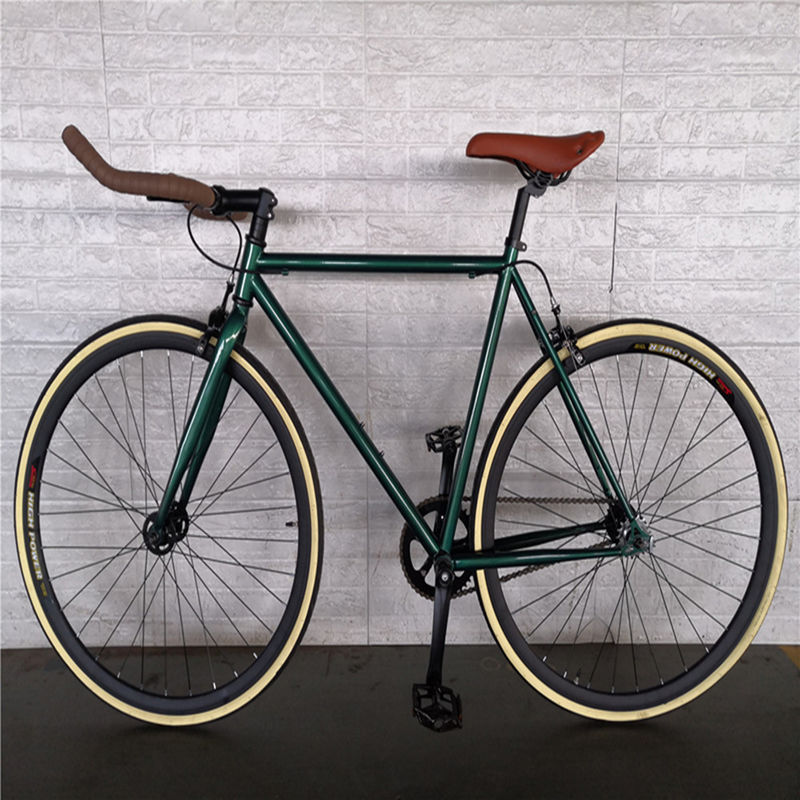 Doppel-V-Bremse 700c Bullhorn Handgriffe Festgetriebe Fahrrad für Erwachsene Retro Vintage Classic