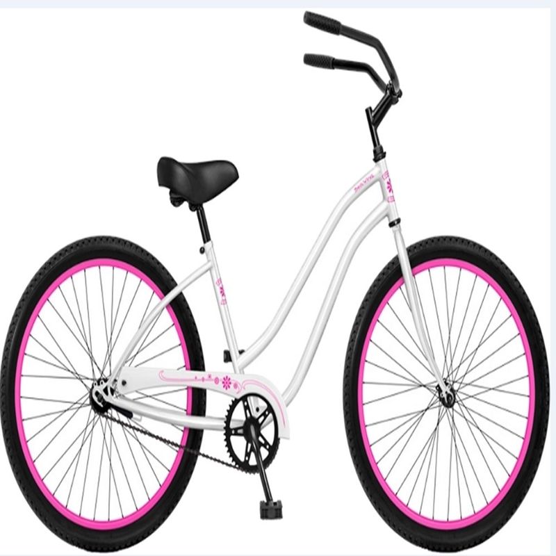 Schritt durch Design 26 Zoll Beach Cruiser Bike mit Coaster Fußbremse und weiße Farbe