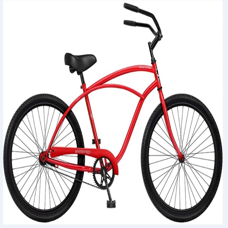26 Zentimeter Rotfarbe Männer Klassiker Beach Cruiser Fahrräder mit großem und komfortablem Sitz