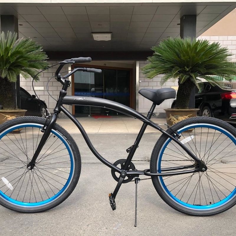 7-Geschwindigkeits-Stadtfahrrad mit 24-Zoll-Festreifen und Aluminiumfelgematerial Klappdesign