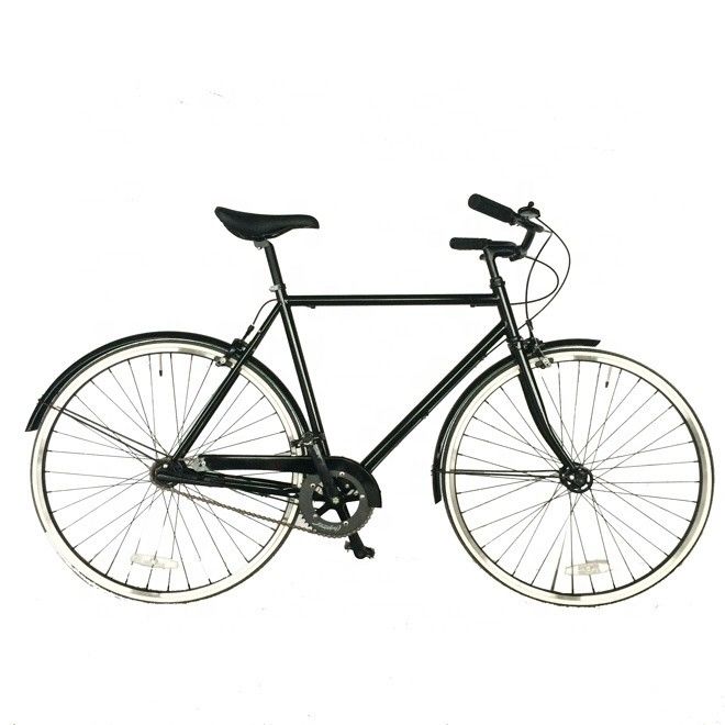 700C SHIMANO Inner 3 Geschwindigkeiten Niederländische Männer CE Erwachsene Stahlrahmen Stadt Vintage Bike Stahlgabel
