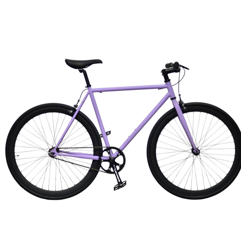 1.6m Länge OEM Farbenfrohe 700C Erwachsene Straßenrennen Leichtgewicht Einzelgeschwindigkeit Fixie Fixed Gear Bike