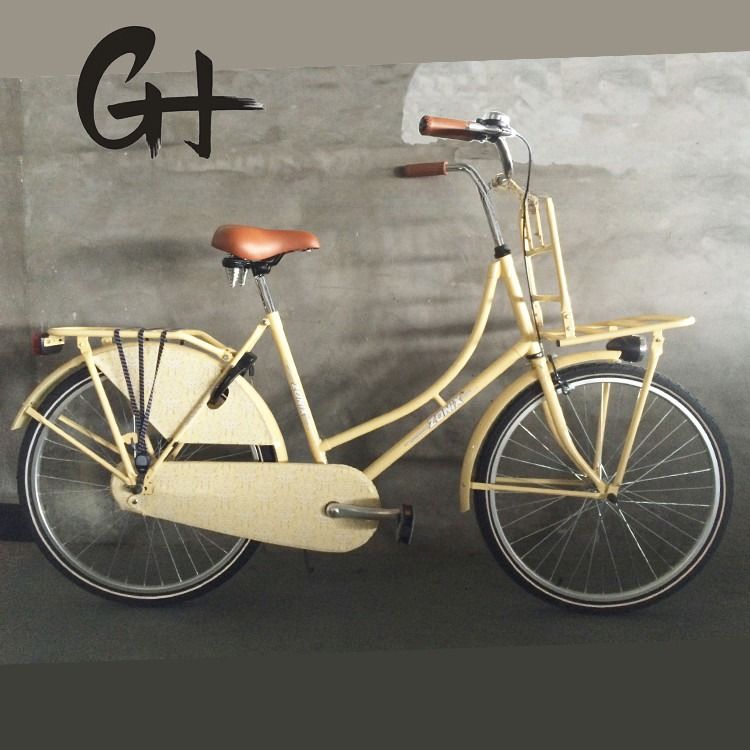28 Zoll Old Man City Bike Classic Dutch Bike mit Stahlrahmen und Doppel-V-Bremse