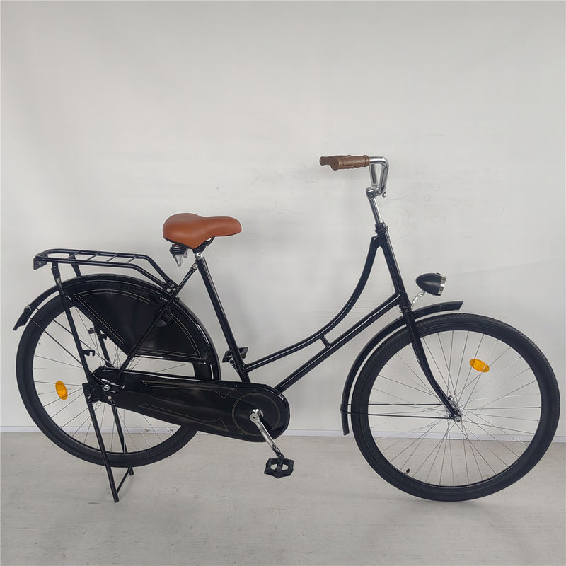 Single Speed 28 Inch Vintage Classic Black Lady Oma Holland City Cruiser Dutch Bike Fahrrad für Frauen