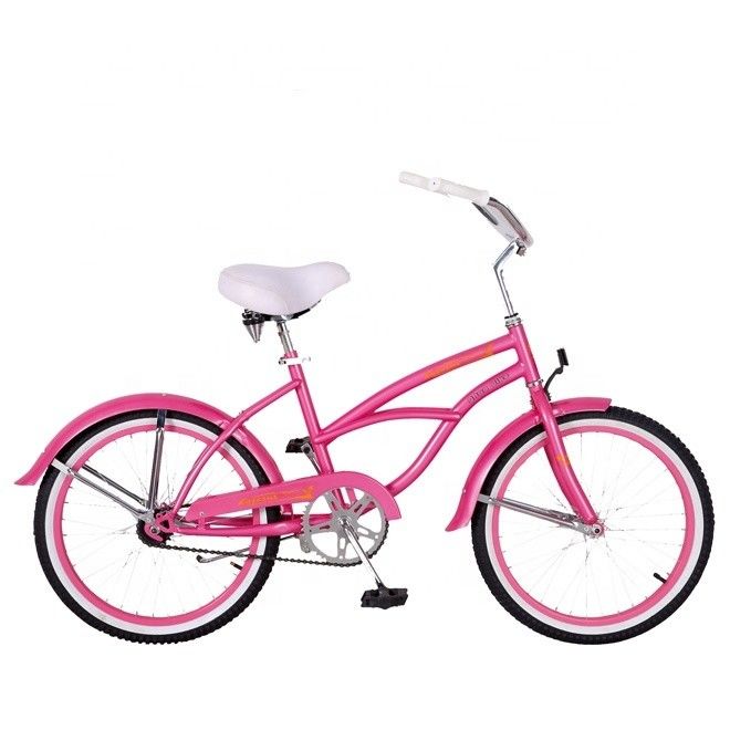 20&quot; Single Speed Coaster Brake Pink amerikanisches OEM Logo Mini Kid Kleiner Rahmen CE Mädchen Beach Cruiser Fahrrad