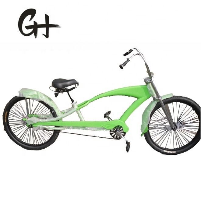 26' Long Frame Chopper Beach Cruiser Bike mit Alloy-Pedal und Stahlgabel