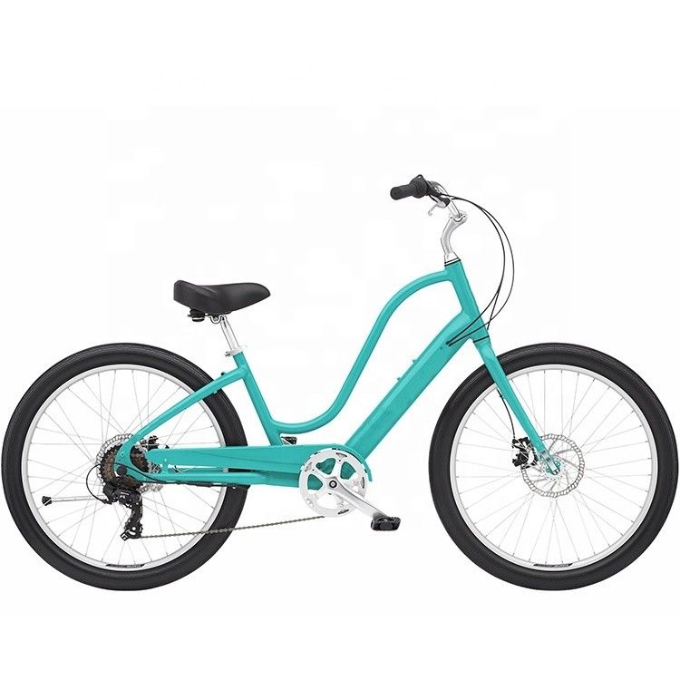 120 kg Lastkapazität 29&quot; 3,0 Reifen 7 Geschwindigkeiten Aluminium Step Thru Lady Beach Cruiser Fahrrad